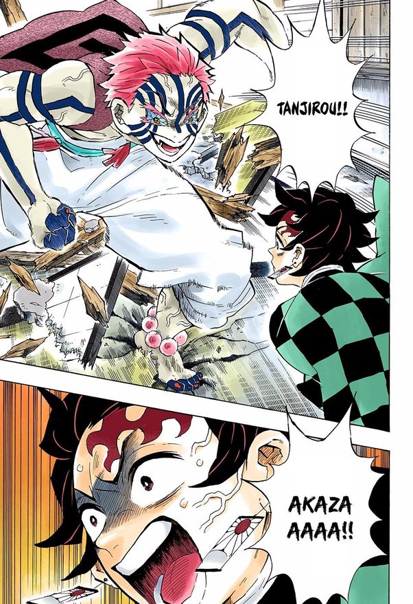 akaza vs tanjiro