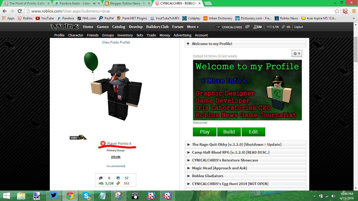 what do points do in roblox