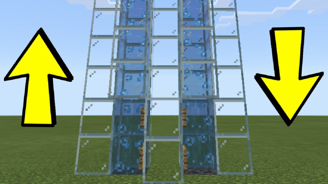 how do you make a water elevator in minecraft