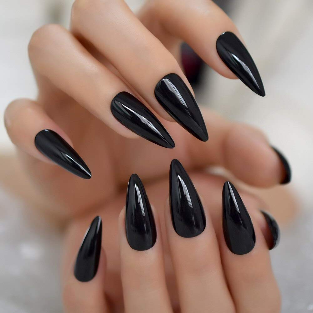 acrylic pointy nails