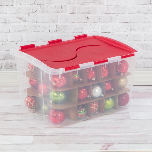 sterilite christmas ornament storage