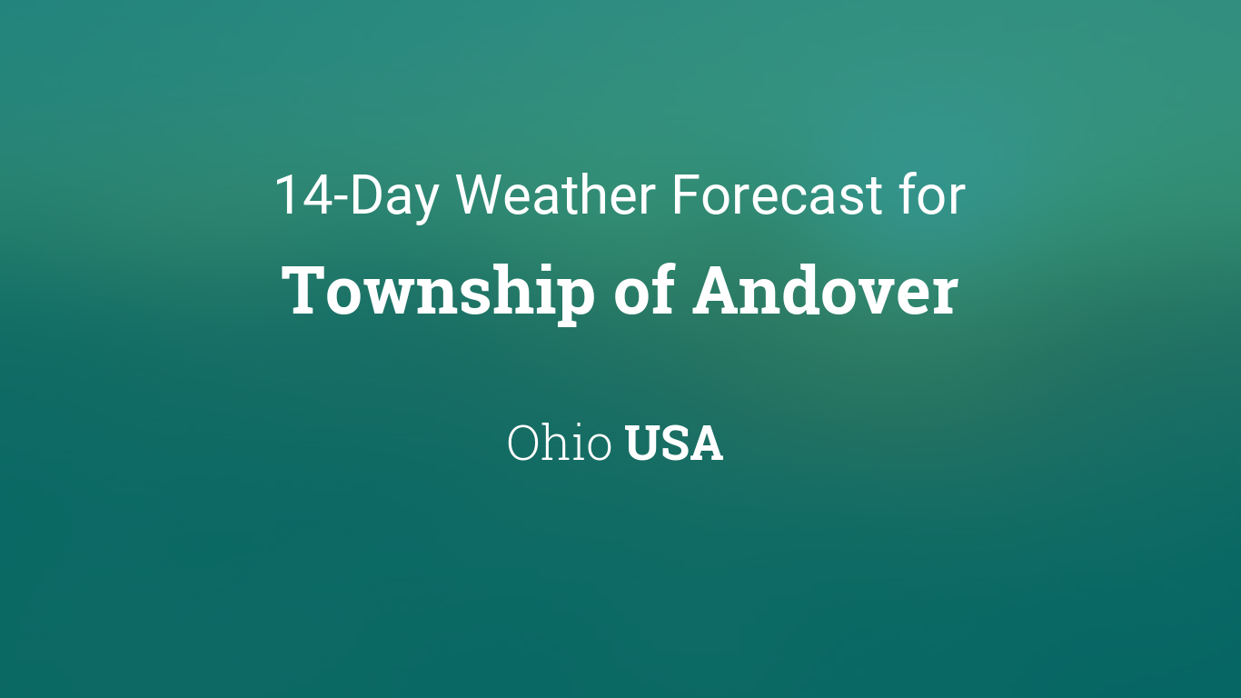 weather andover 14 days