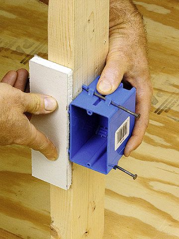 how to install an electrical box in drywall