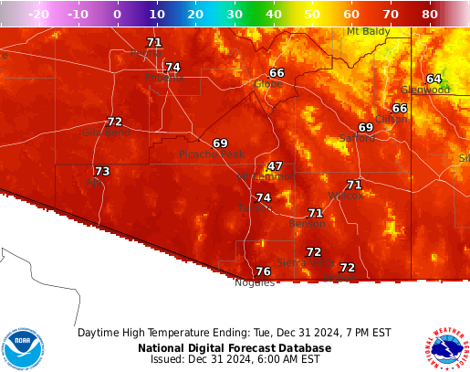 noaa weather tucson az