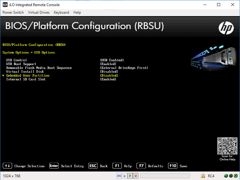 ilo integrated remote console