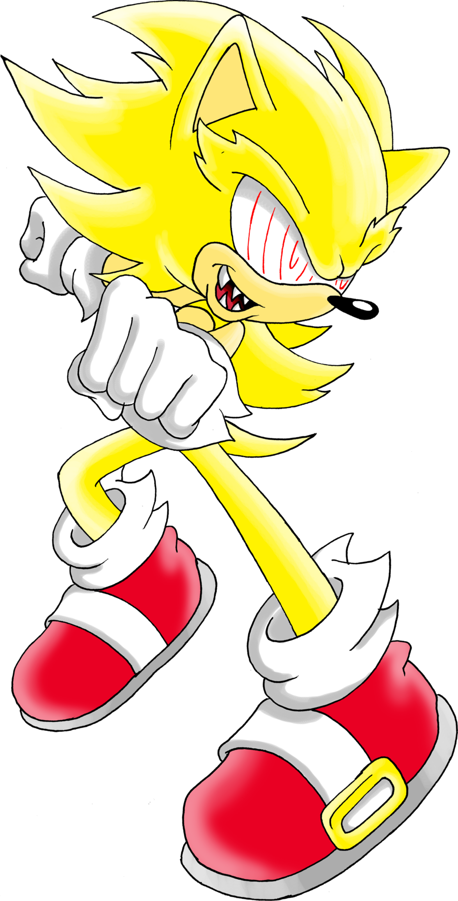 evil super sonic the hedgehog