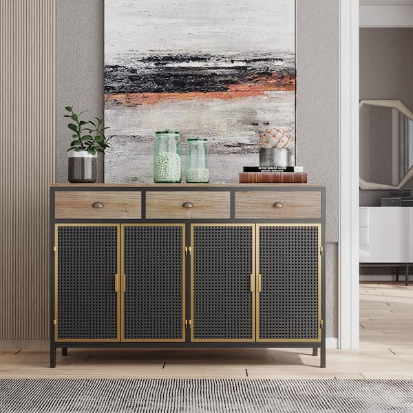 dark gray sideboard