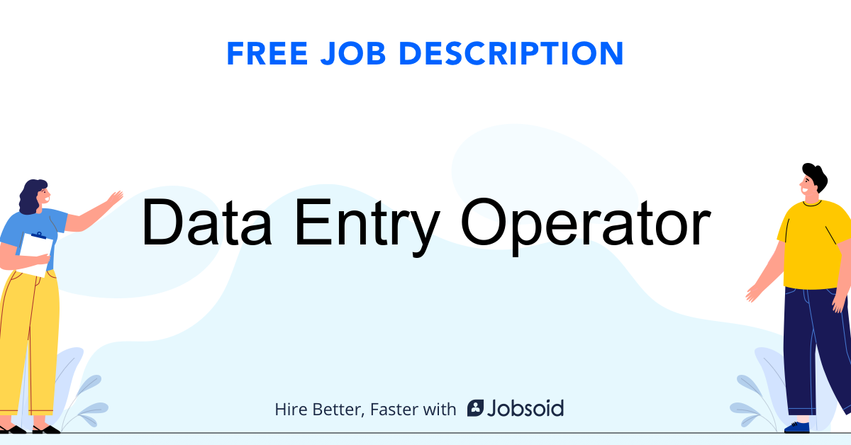 data entry operator work