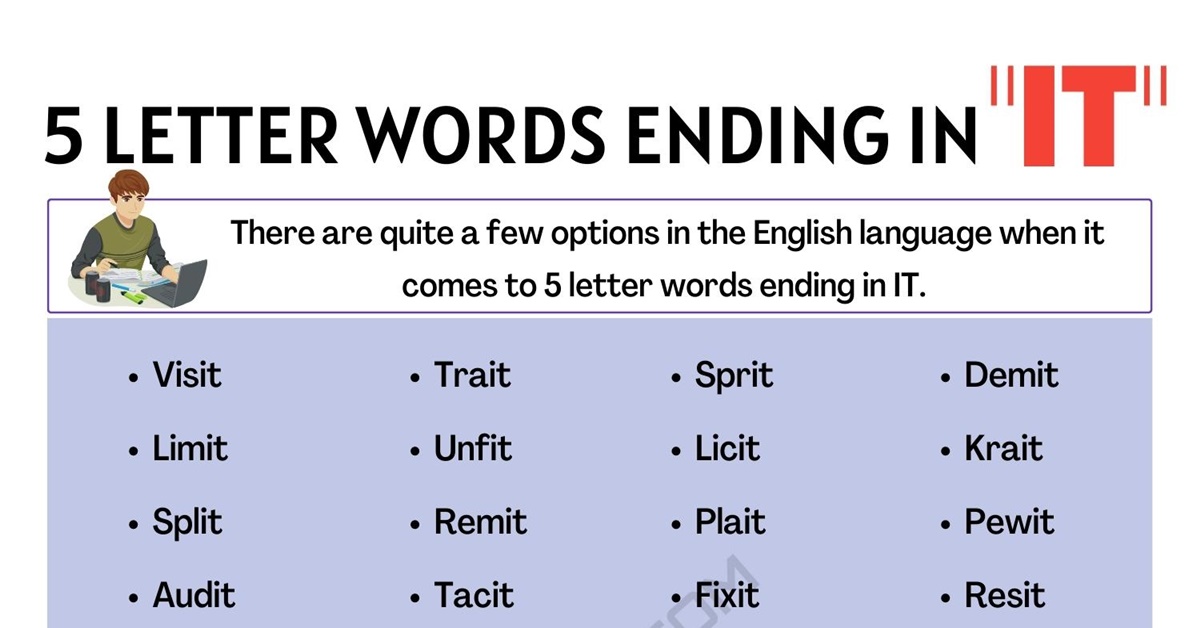 5 letter words that end with at