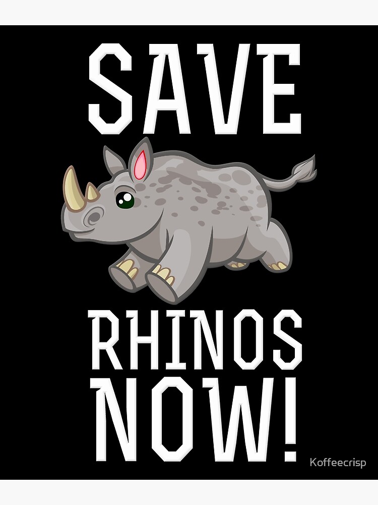 save rhino poster