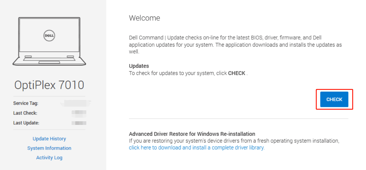 dell update application windows 10 64 bit