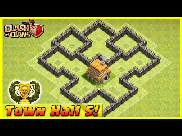 coc town hall 5 base