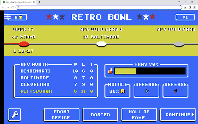 retro bowl unblocked 66