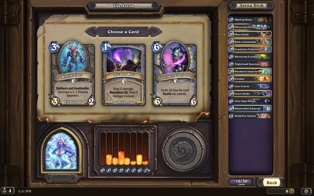 hearthstone arena deck builder online