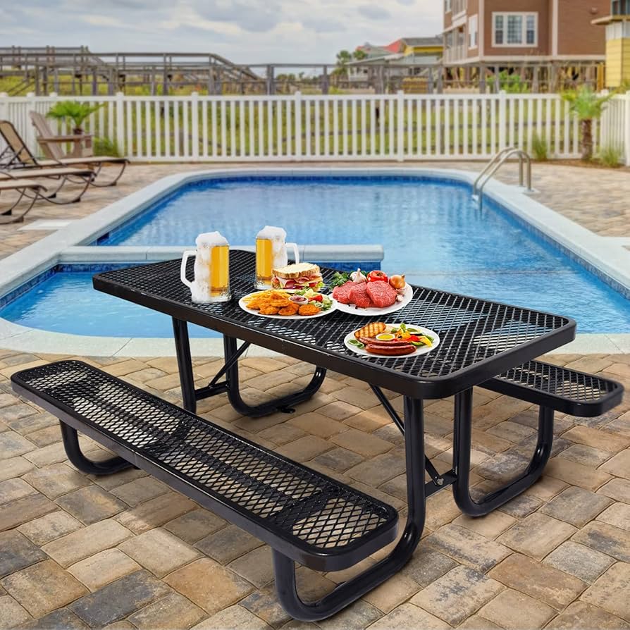 lifetime picnic table with umbrella hole