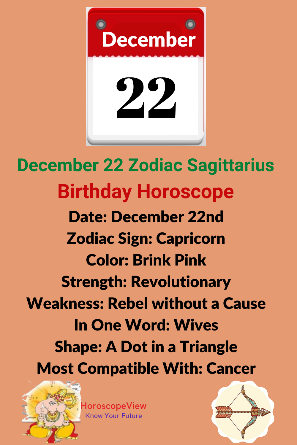 dec 22 birthday personality