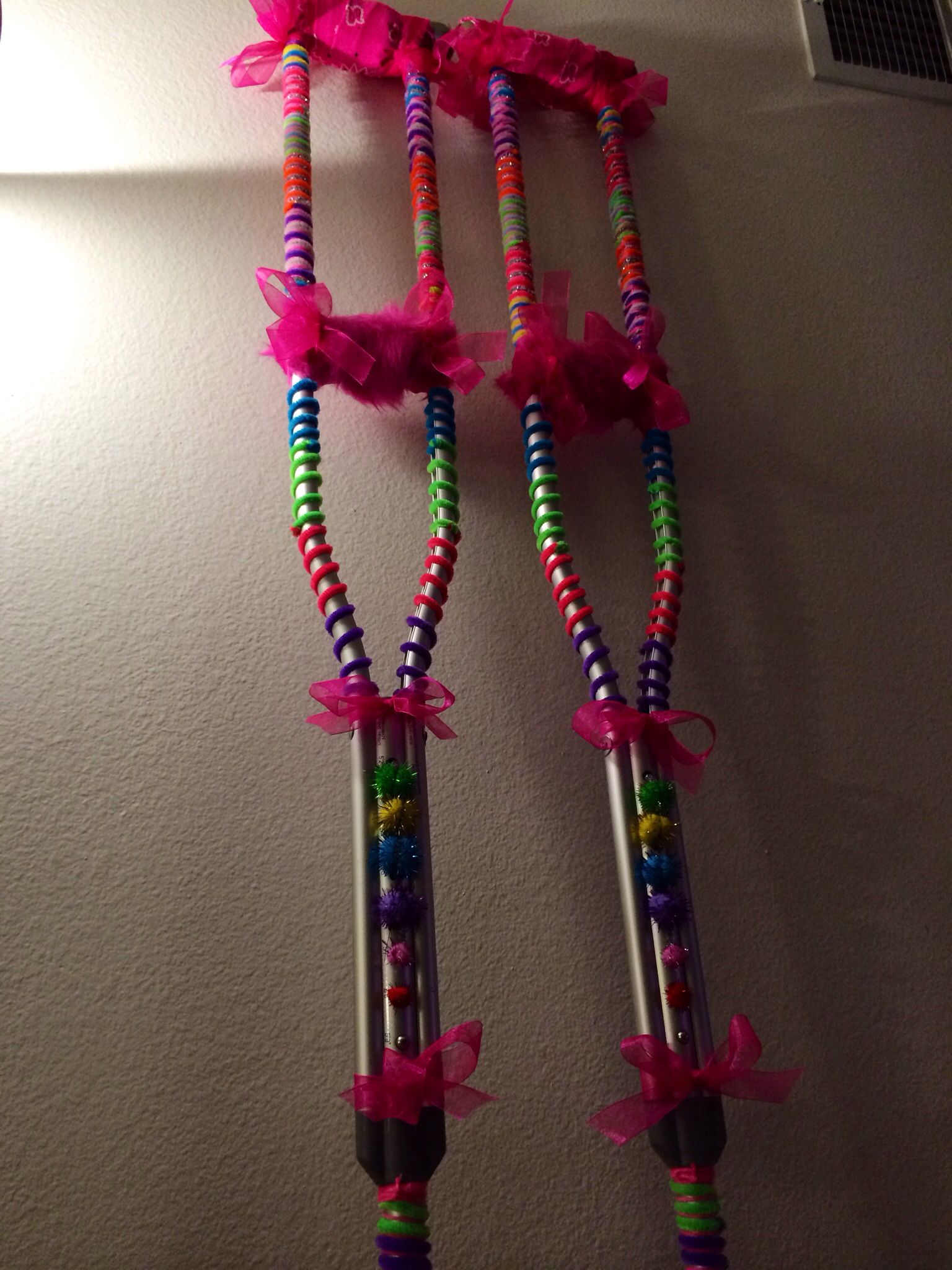 decorated crutches