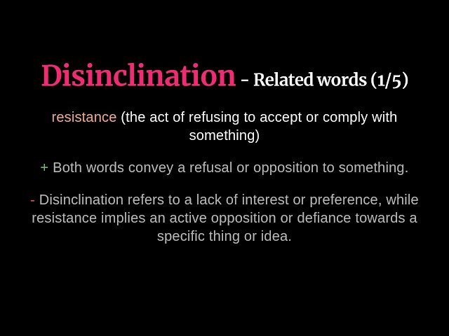 define disinclination