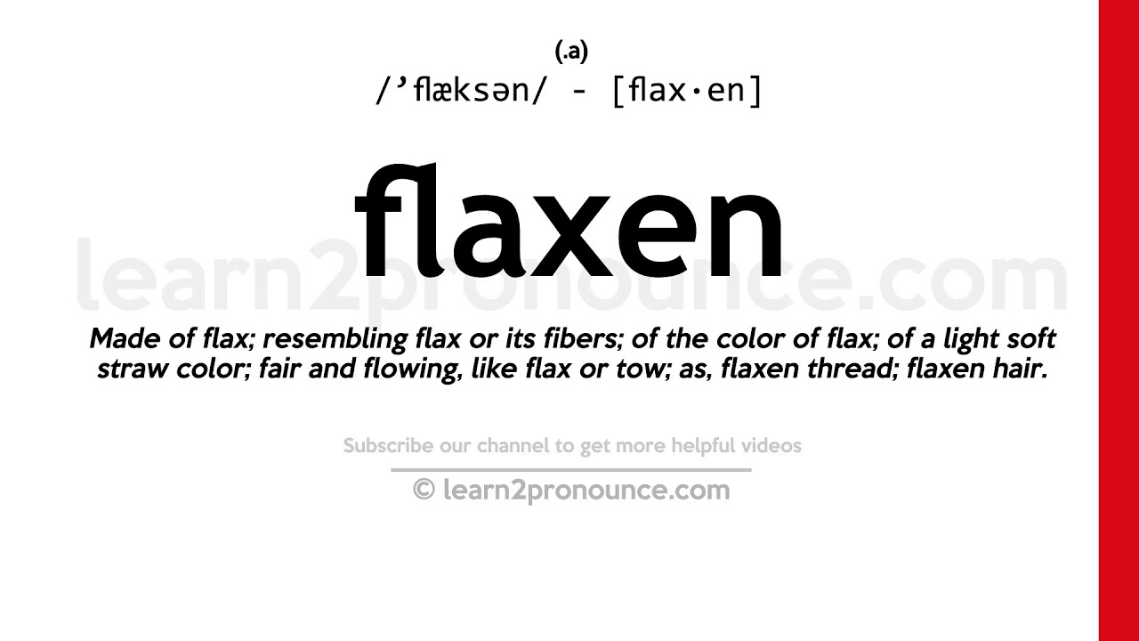 define flaxen