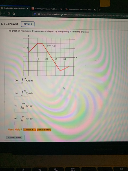 definite integral mathway