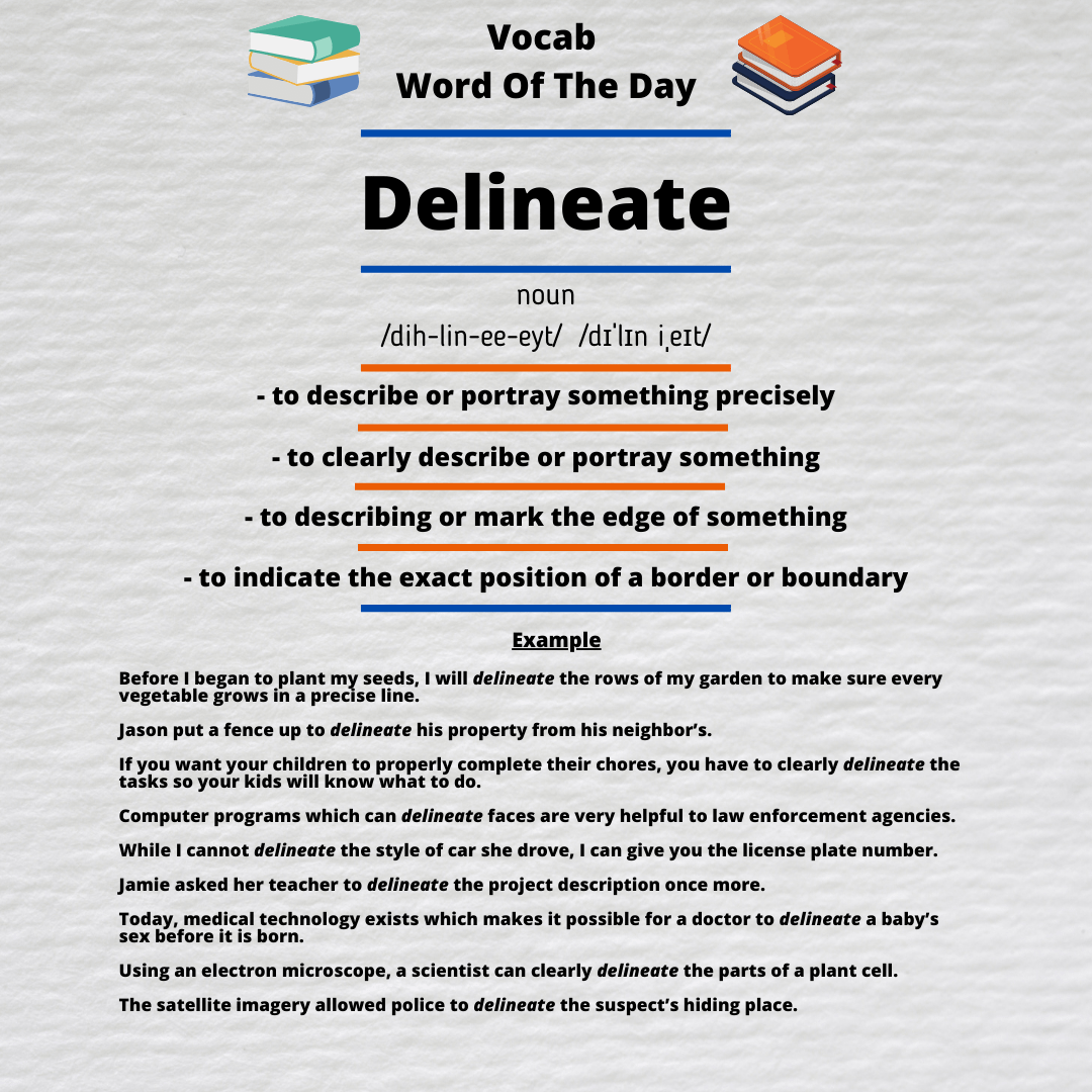 delineated meaning