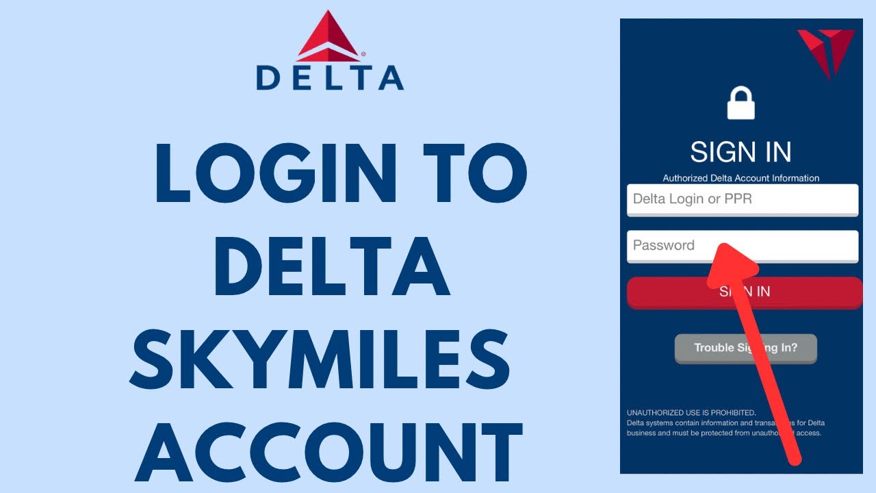 delta airlines skymiles login