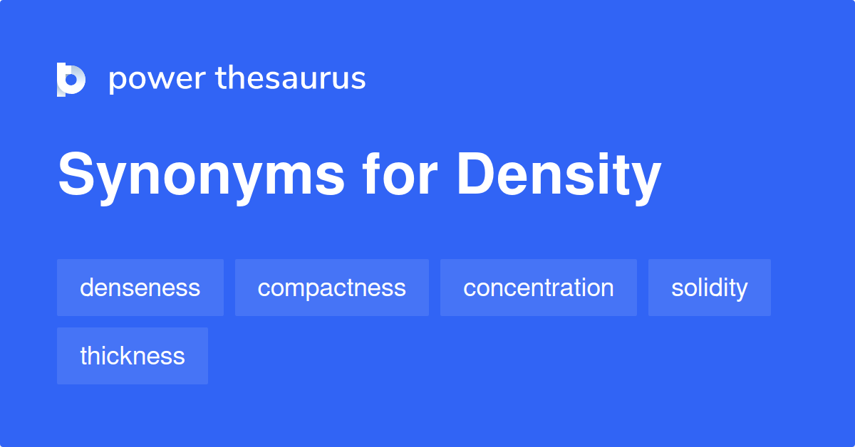 density synonym