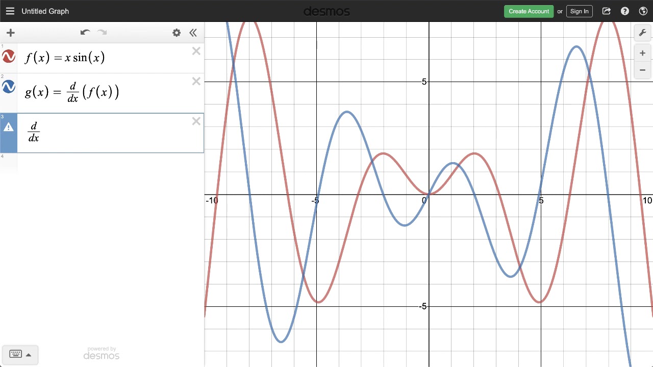 derivative graph calculator