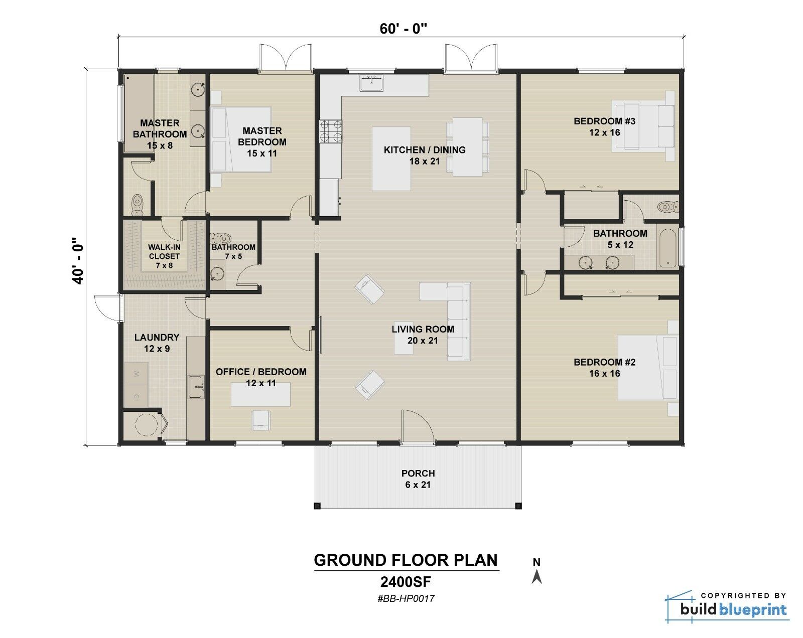 4 bed house floor plans