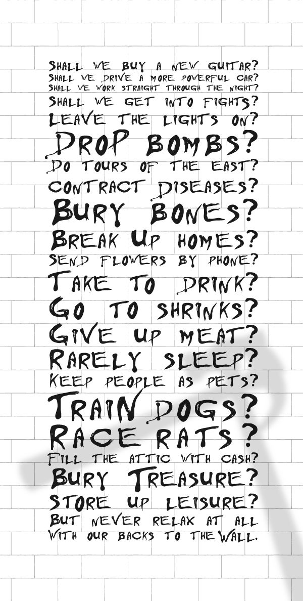 the wall album lyrics