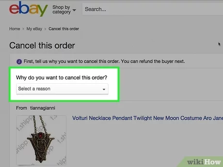 ebay cancel a purchase