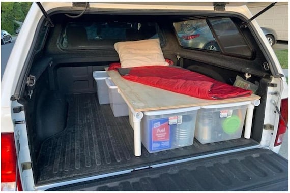 truck bed sleeping platform