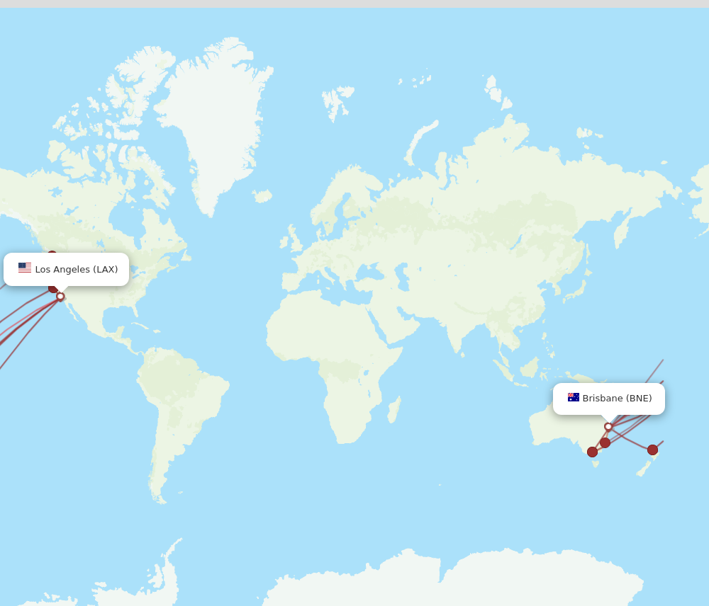 flights bne to lax