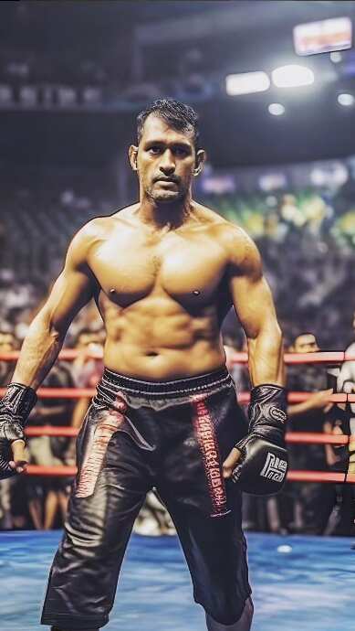 dhoni bodybuilding