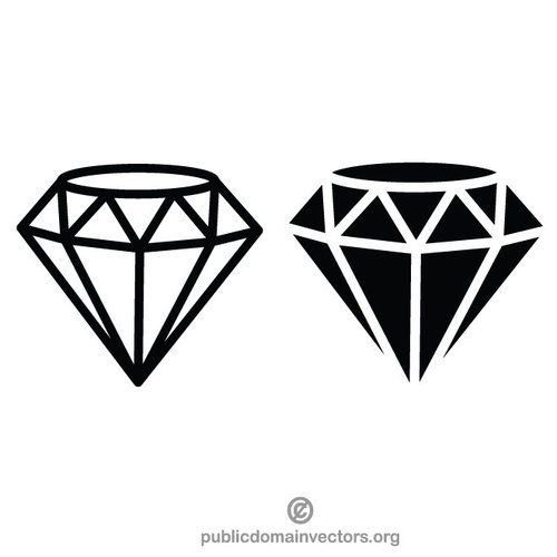 diamond tattoo vector