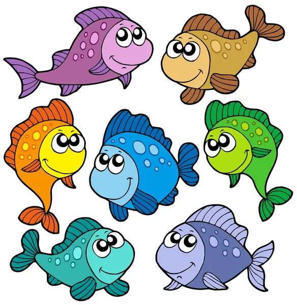 dibujo animado de peces