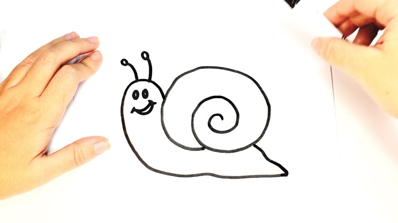 dibujo infantil caracol