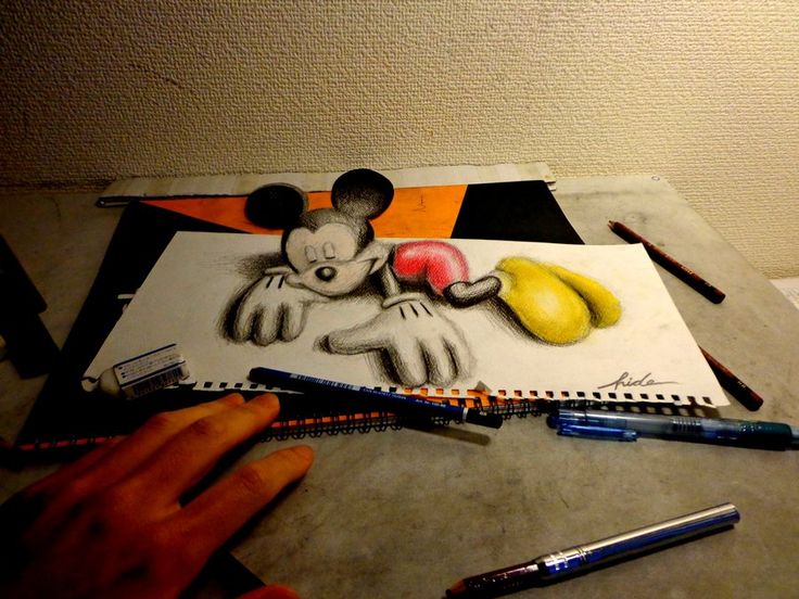 dibujos animados en 3d a lapiz