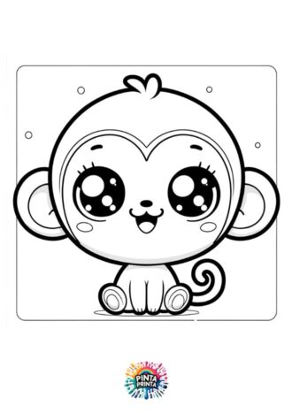 dibujos de animales kawaii para colorear e imprimir