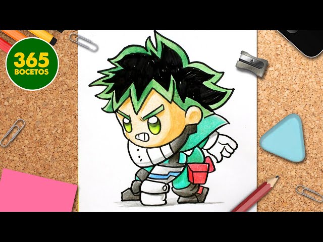 dibujos de deku kawaii