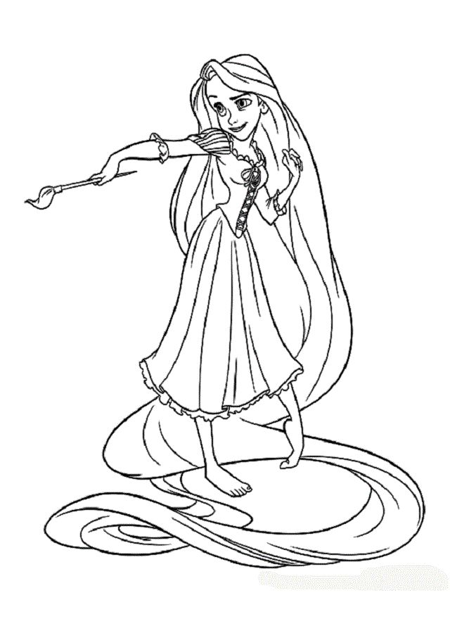 dibujos para colorear rapunzel