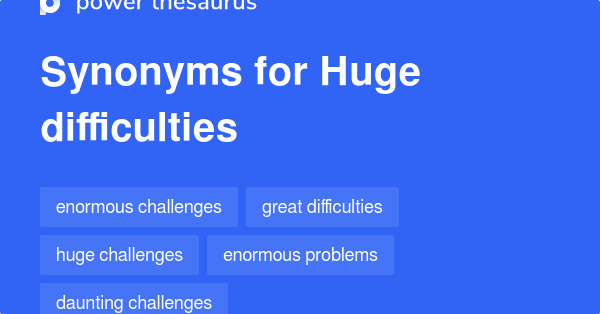 difficulties synonym