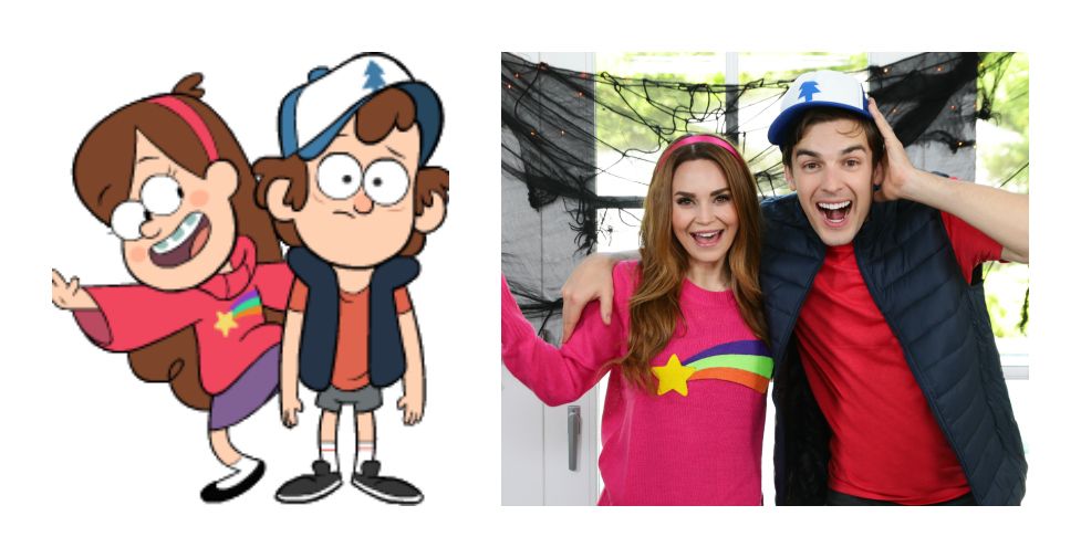 dipper y mabel halloween