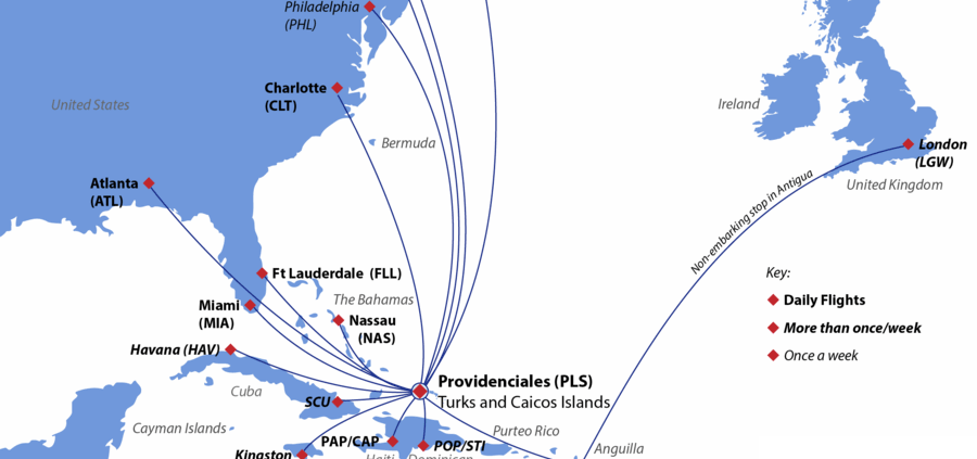 direct flights to turks and caicos