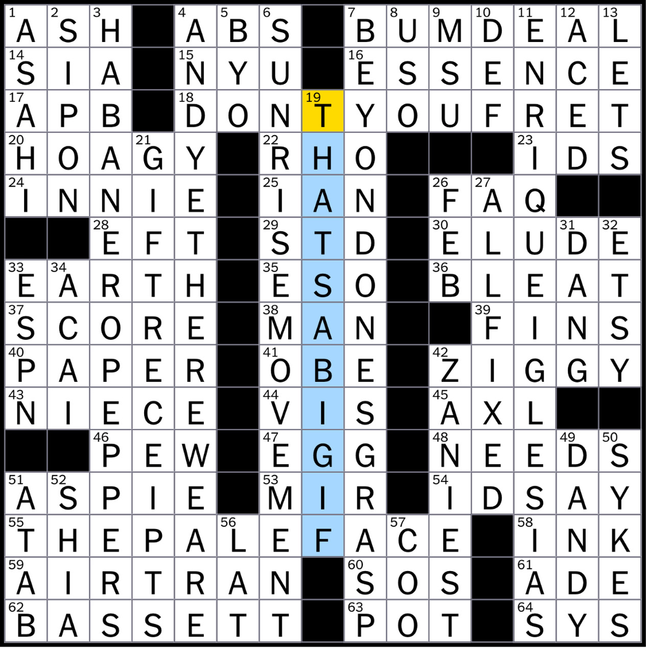 disdain or disrespect crossword clue