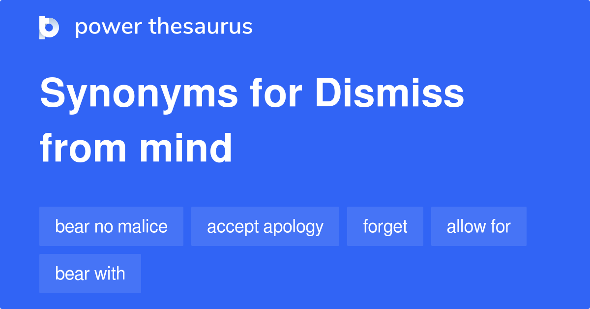 dismissing synonym