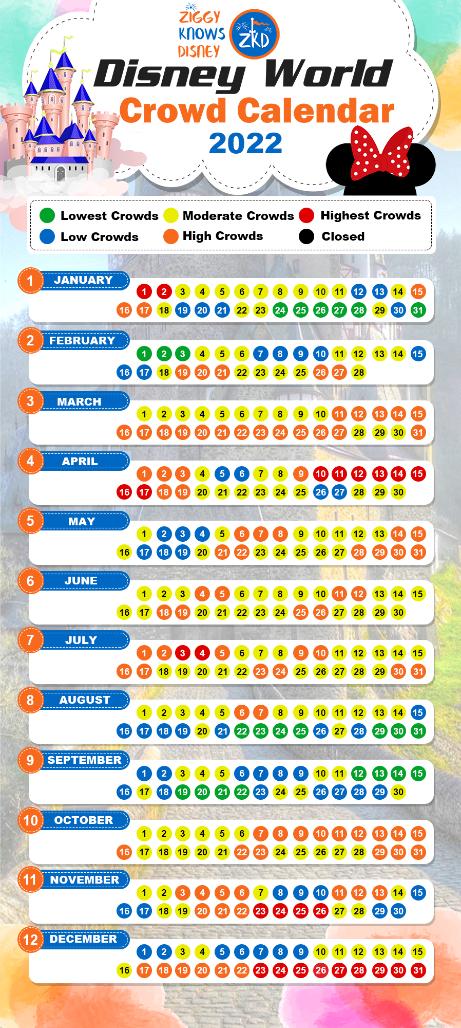 disney busy calendar