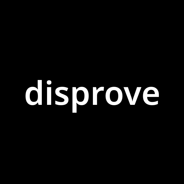 disprove 意味