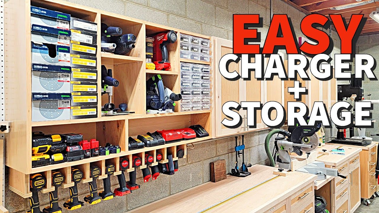 diy drill charging station