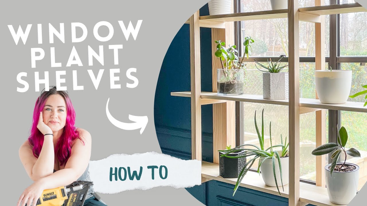 diy window plant shelf